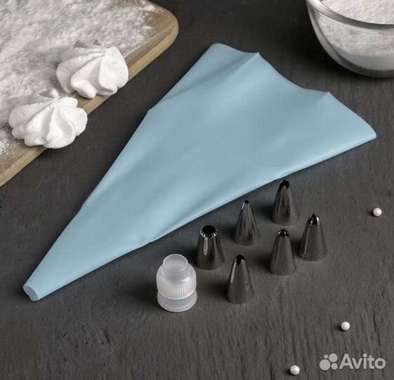 Кондитерский мешок с насадками новый