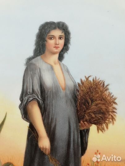 Настенная фарфоровая тарелка кпм Берлин KPM