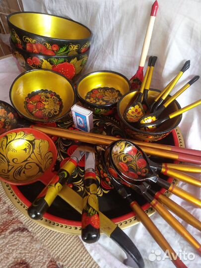 Посуда хохлома