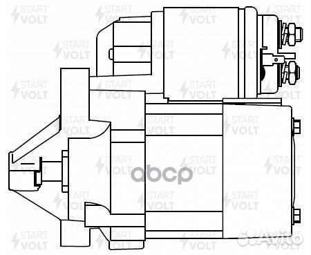 Стартер renault logan/duster/sandero 04- 0.85кВ