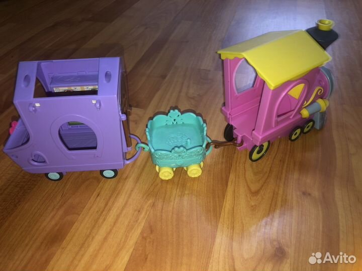 Игрушка май литл пони поезд и две пони