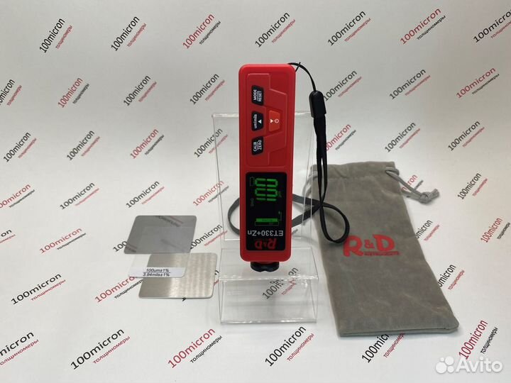 Толщиномер ET330, красный. Новый. Гарантия