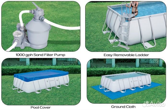 5612B BestWay Каркасный бассейн 640х274х132 см NEW