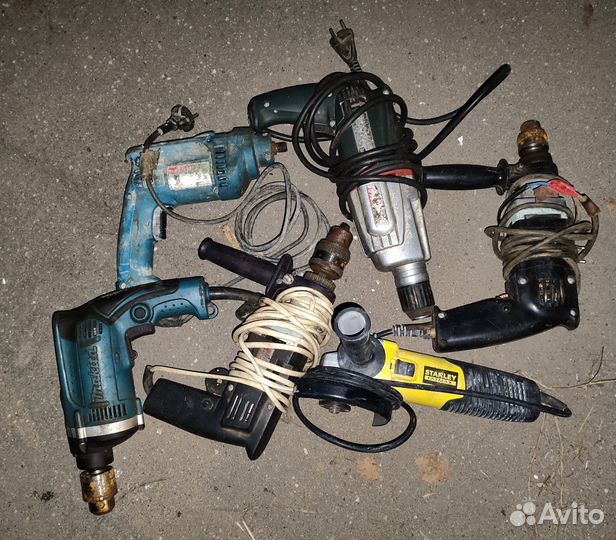 Дрель перфоратор, Ушм на запчасти лотом
