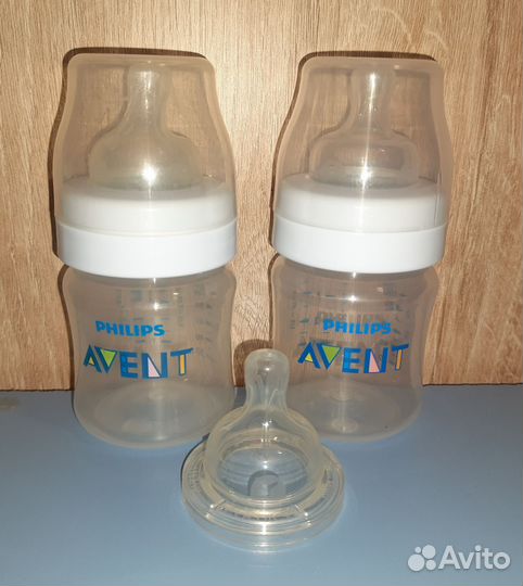Бутылочки avent, молокоотсос
