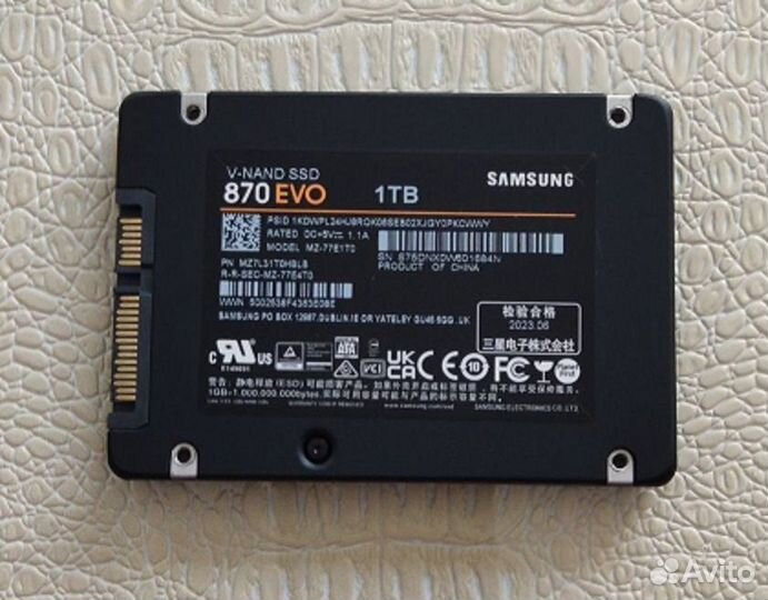 SSD 870 Samsung EVO накопитель жесткий диск