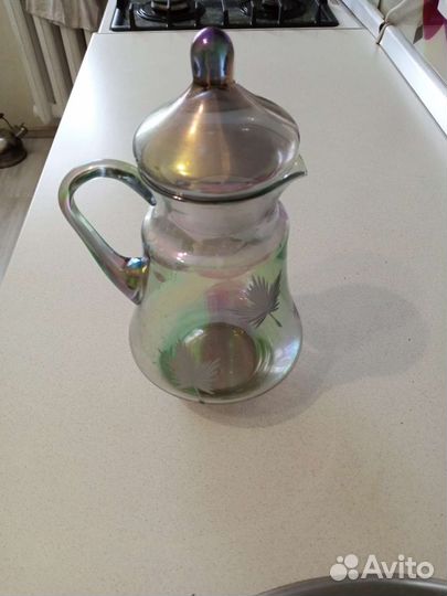 Кувшин цветное стекло