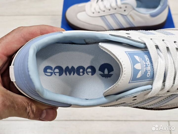 Adidas samba og halo blue