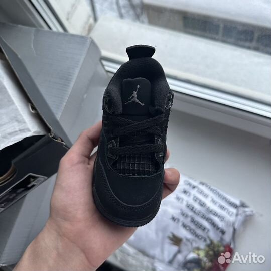 Детские Nike Air Jordan 4 Retro Black Cat kids
