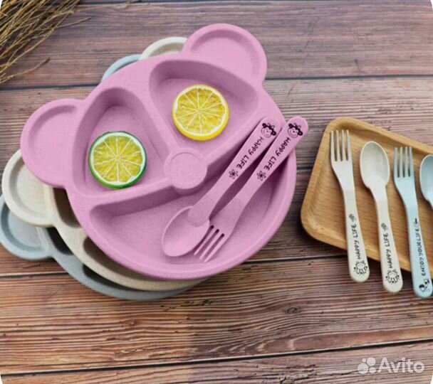 Детская тарелка Мишка новая