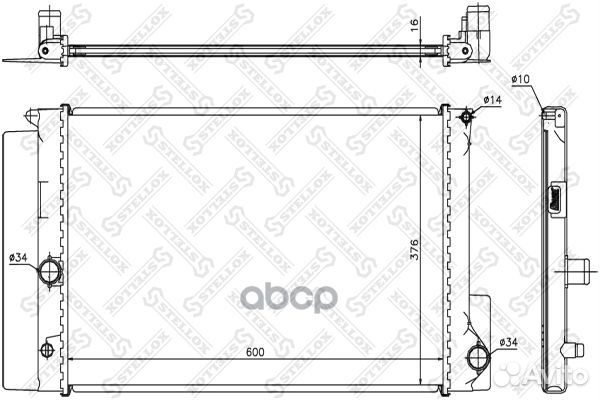 10-26361-SX радиатор системы охлаждения МКПП T