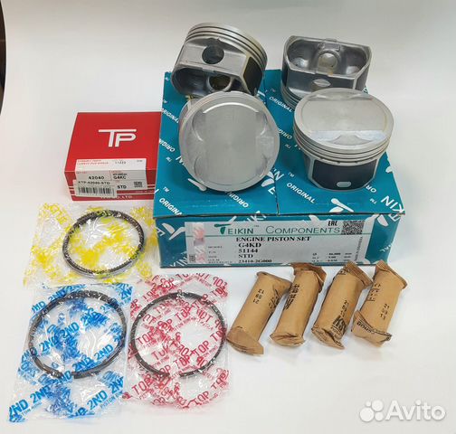 Поршни STD G4KD Teikin с кольцами TP