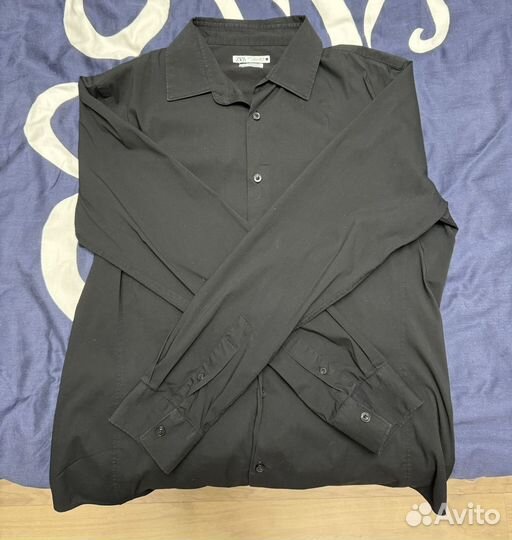 Черная рубашка zara