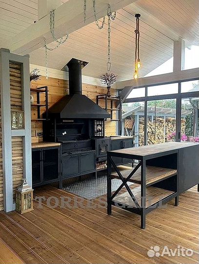 Мангальная зона в беседку