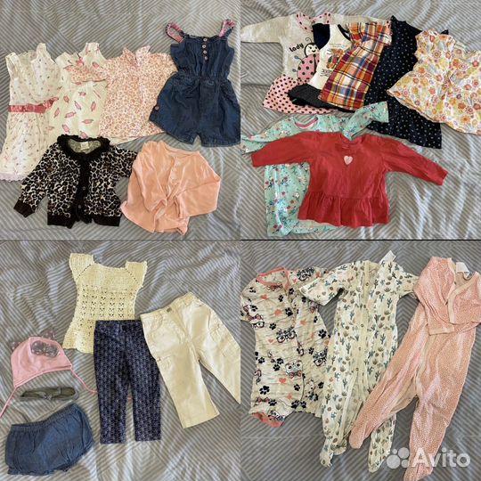 Детские вещи пакетом на девочку 68 74