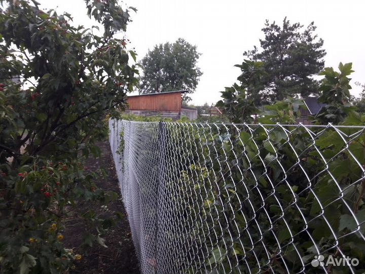 Забор из сетки рабица