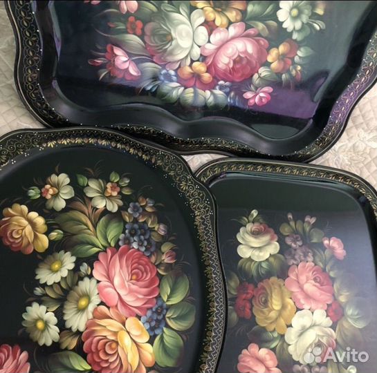 Поднос Жостово большой