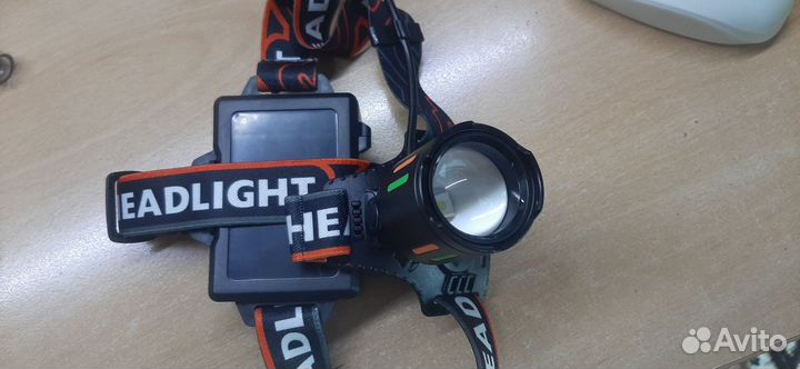 Налобный фонарь аккумуляторный