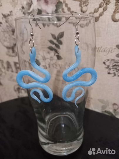 Серьги из эпоксидной смолы