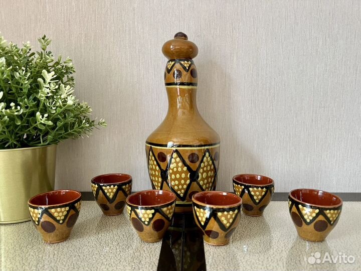 Набор для ликера и коньяка штоф графин СССР