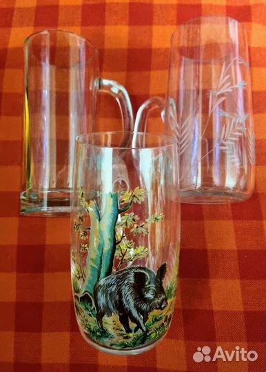 Стакан Coca-Cola Макдональдса и Пивные бокалы