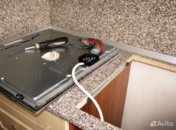 Установка варочной панели, духовых шкафов