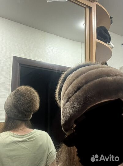 Шапка натуральный мех