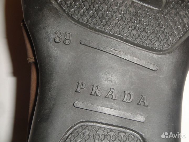 Prada туфли 40 р. оригинал Натуральная кожа