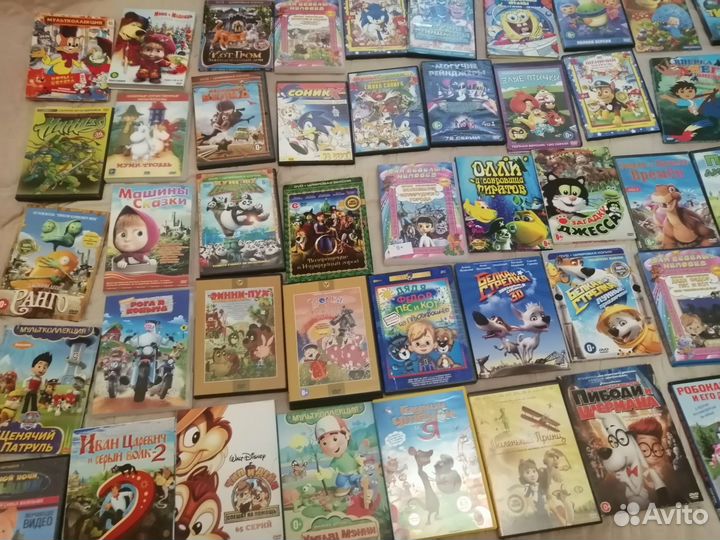 Диски DVD с мультфильмами для малышей
