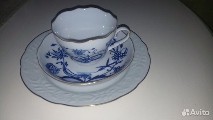 Чайно-кофейный сервиз трио гдр Kahla новый