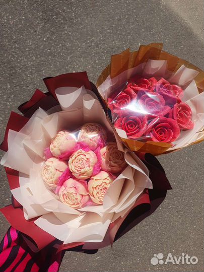 Шоколадные цветы с начинками