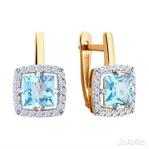 Серьги sokolov из золота, 729173