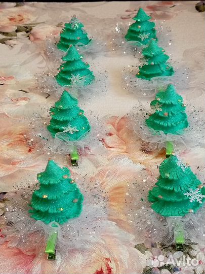 Заколка елочка