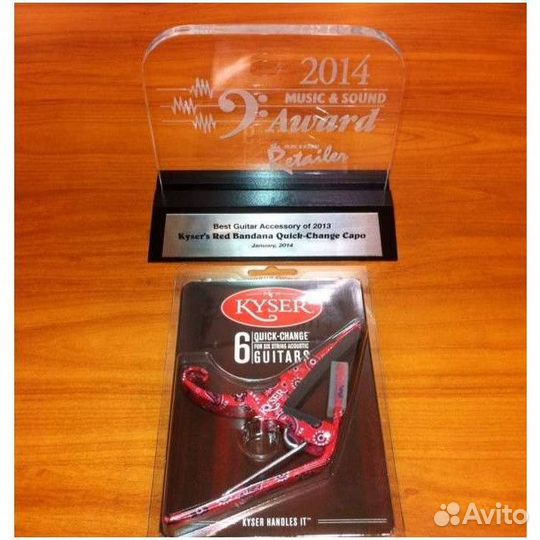 Каподастр для акустической гитары Kyser KG6RB