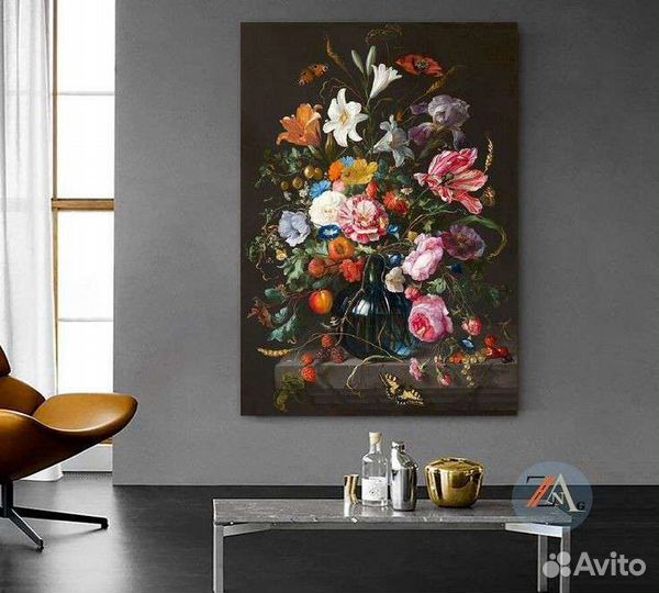 Картина маслом летний букет