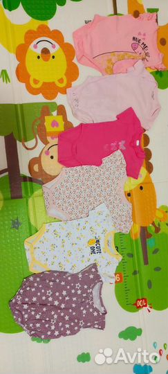 Вещи пакетом боди для девочки 68