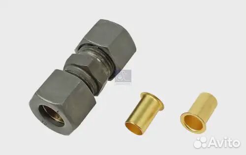 490424 Фитинг Металл Прямой D6 разборный