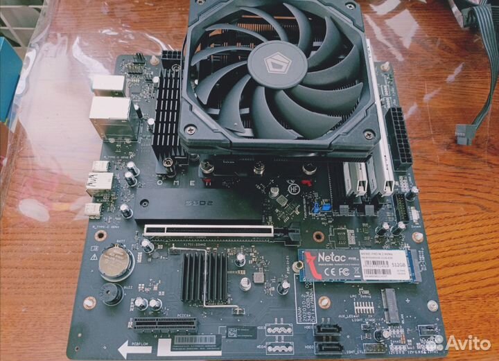 Материнская плата b550m HP + ryzen 5700x, 16g ddr4