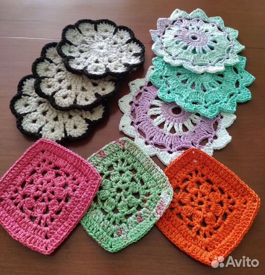 Салфетки-подставки под горячее. Ручная работа