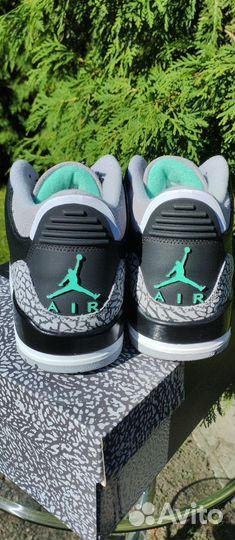 Nike air jordan 3 retro Green Glow 43, 44