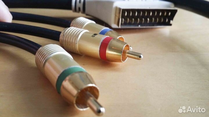 Кабель scart-3xRCA, 5 метров, производитель Hama