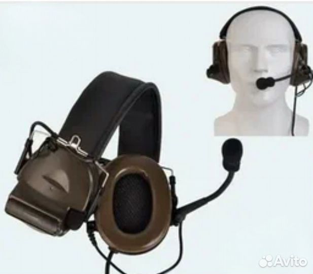 Тактические наушники на шлем
