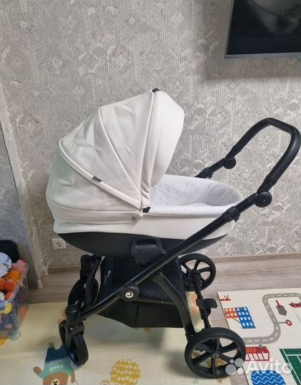 Коляска tutis nanni 3 в 1 2023 г экокожа белая
