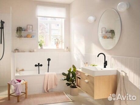 Смеситель для ванны hansgrohe 72443670 Черный