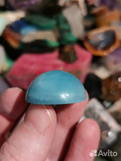 Аквамарин, кабошон