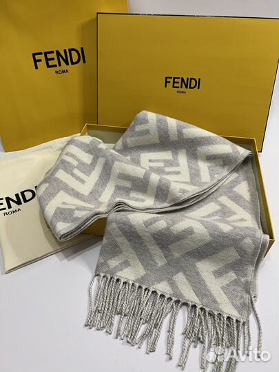 Fendi Шарф Оригинал Кашемир