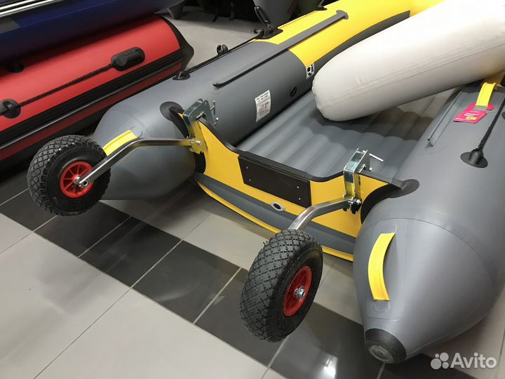 Транцевые колеса Zilet на струбцинах быстросъемные