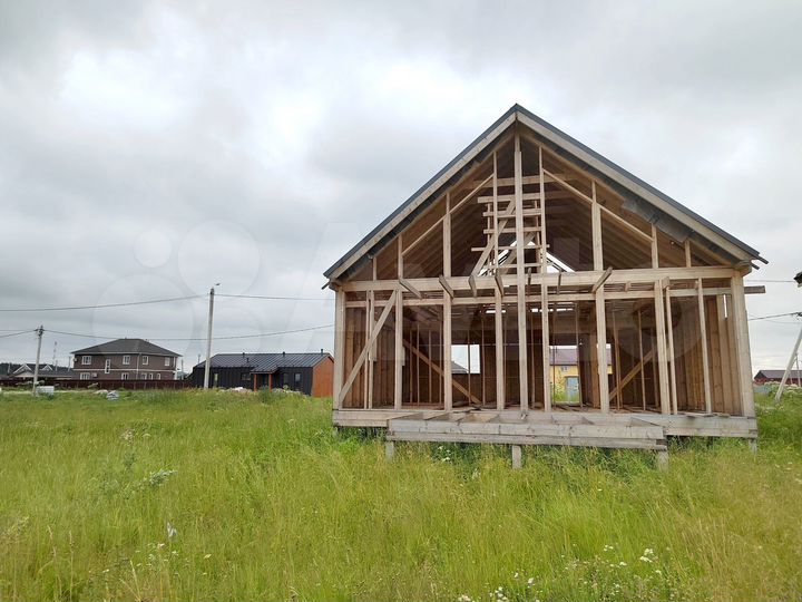 Коттедж 118 м² на участке 9 сот.