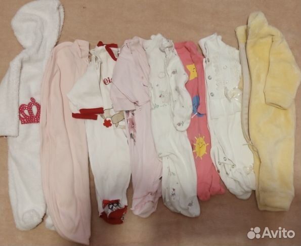 Продам комплект вещей для девочки, 56-62(0-2 мес.)