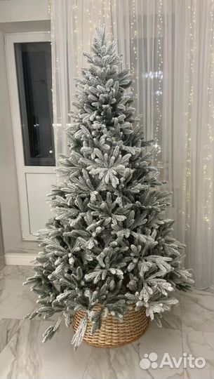 Елка искусственная литая заснеженная